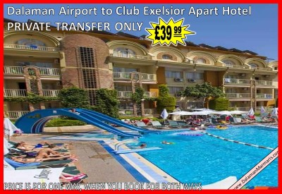 Dalaman Transfers to Marmaris Club Exelsior Apart Hotel